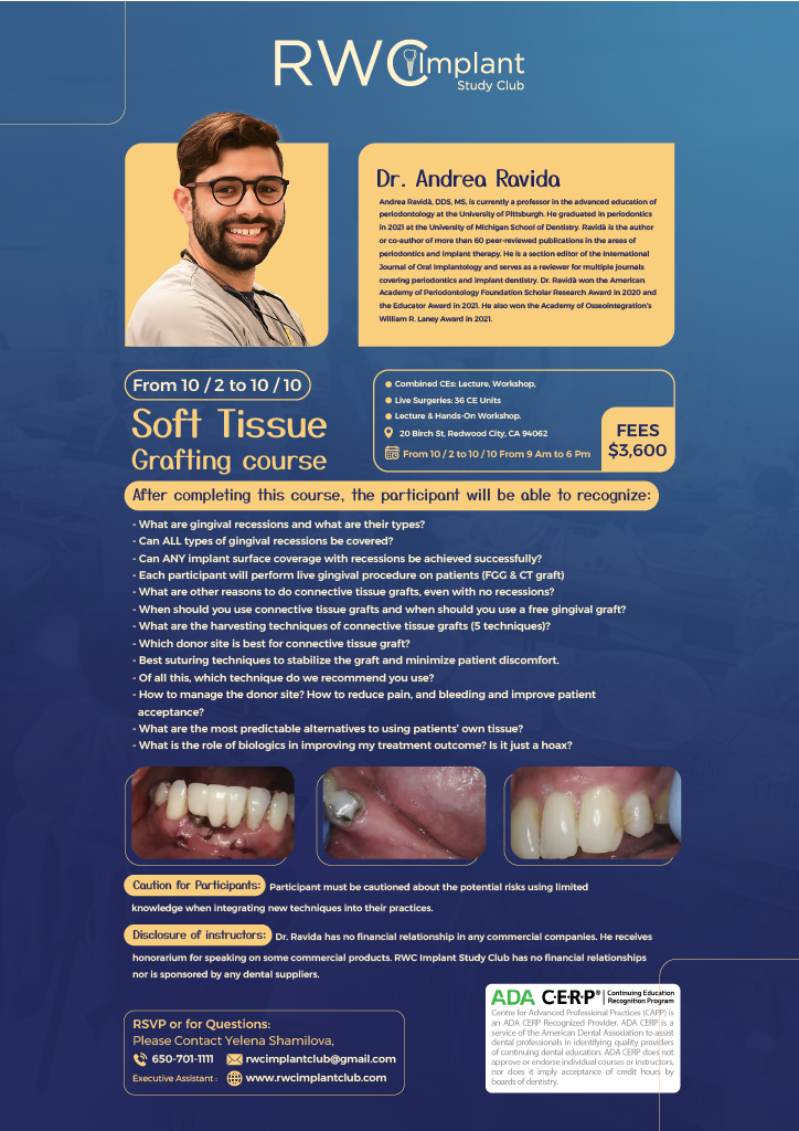 RWC Soft Tissue Grafting Course brochure