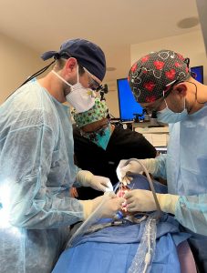 doctors in course of dental implant live surgeries of Dr.ihab